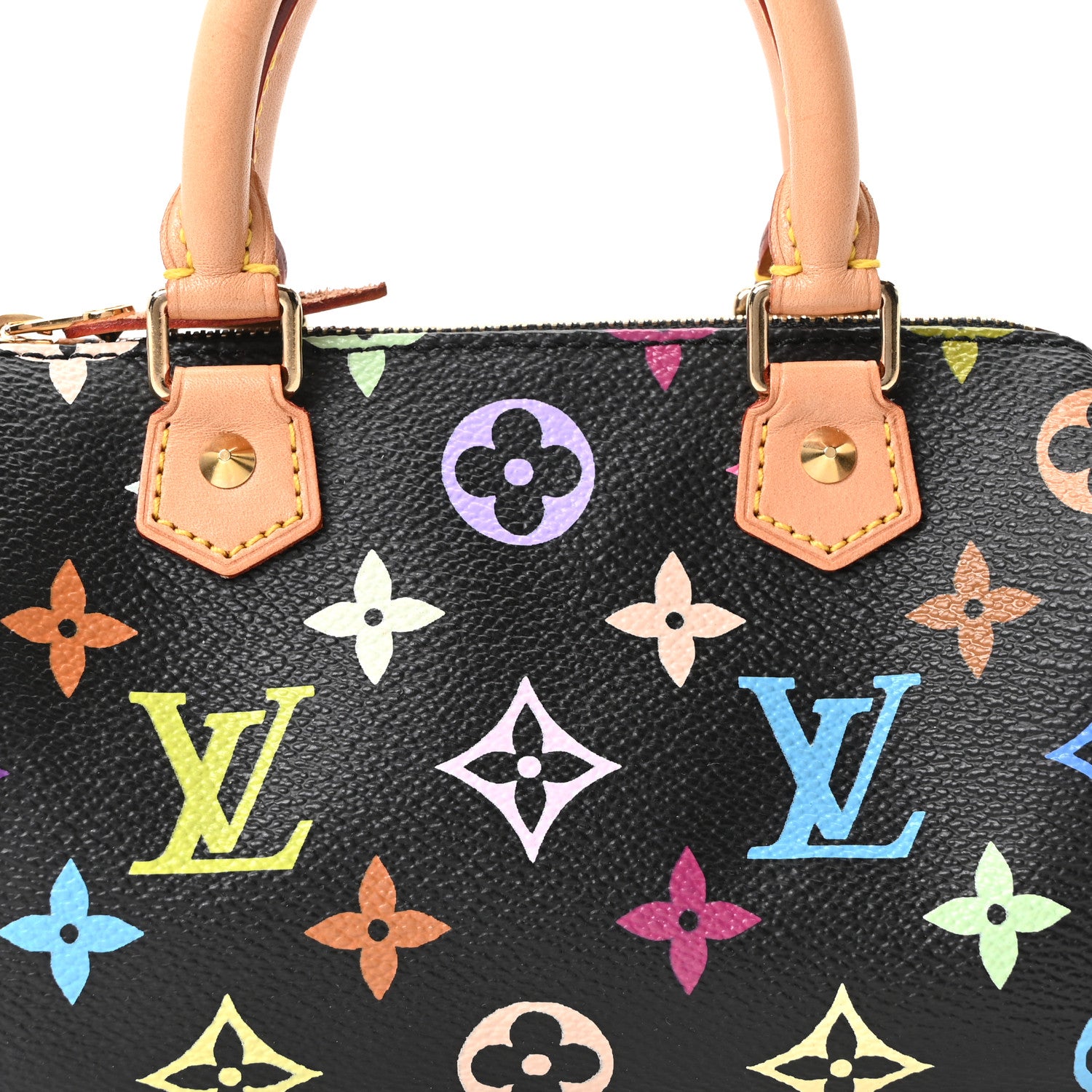Louis Vuitton Monogram Multicolor Mini Sac HL Speedy Black 7 of 10