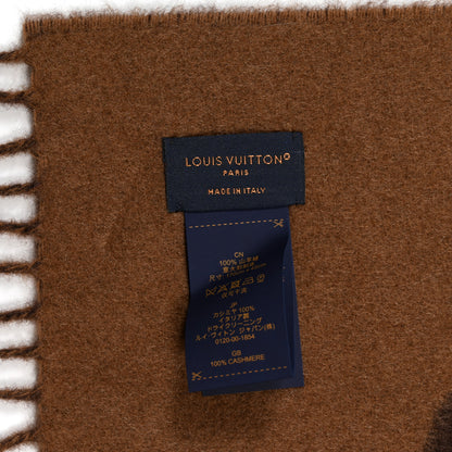 Louis Vuitton Cashmere Monogram Reykjavik Scarf Brown 3 of 3