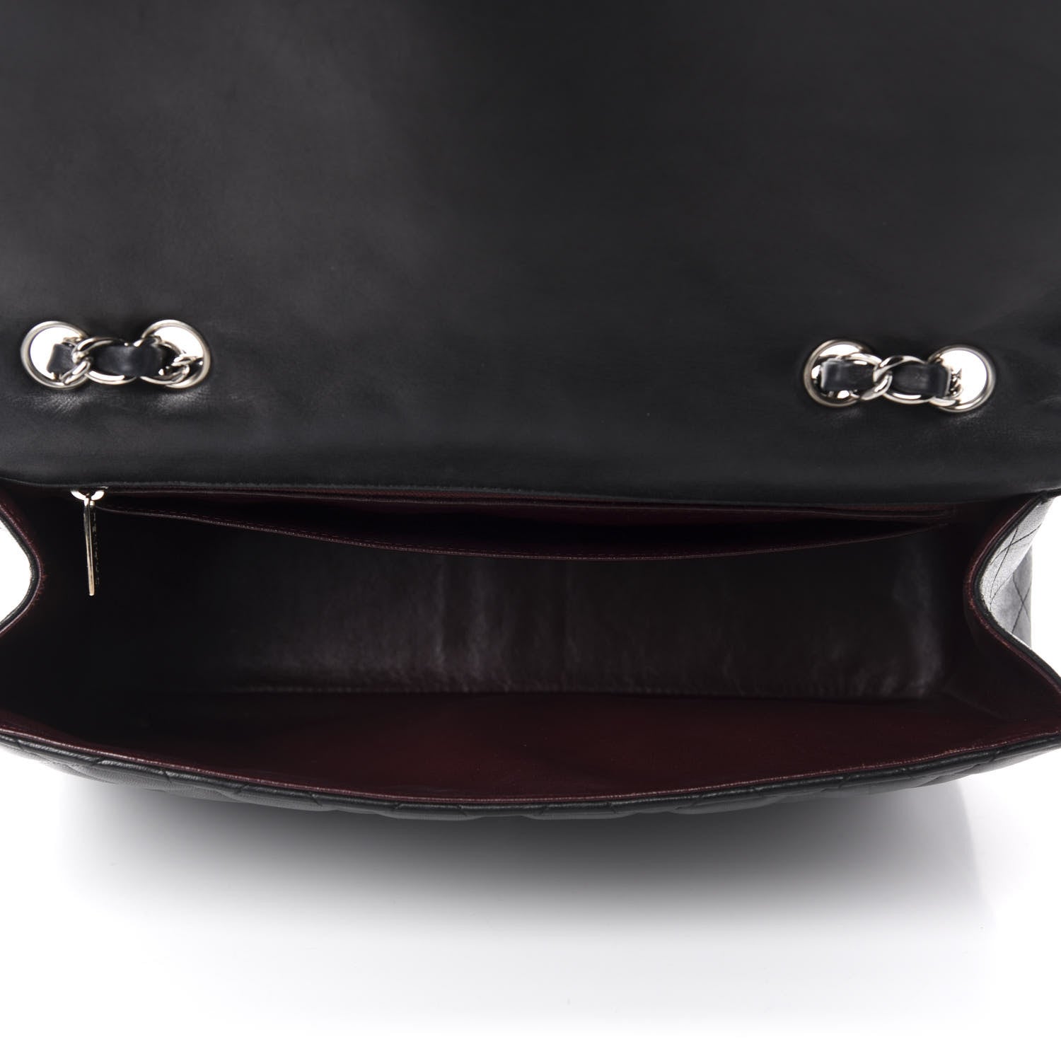 Chanel Lambskin Quilted Jumbo Single Flap Black 5 of 12