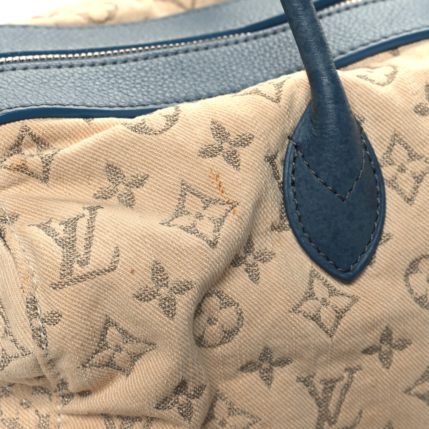 Louis Vuitton Denim Speedy Round GM Blue 14 of 16