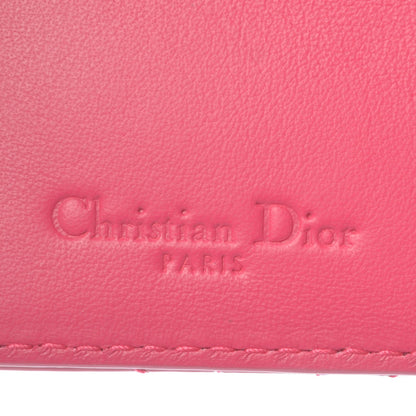 Christian Dior Patent Cannage Lady Dior Card Holder Fuchsia 6 of 9