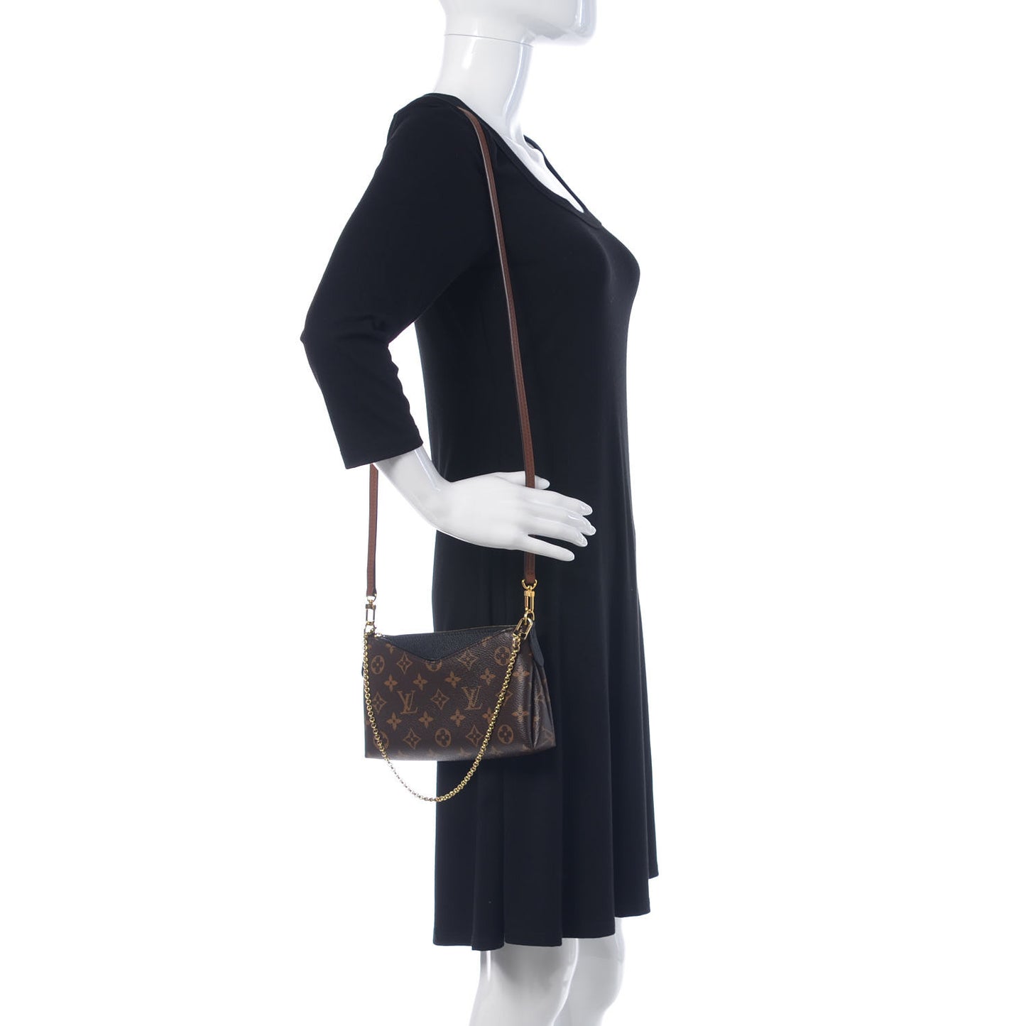 Monogram Pallas Clutch Black