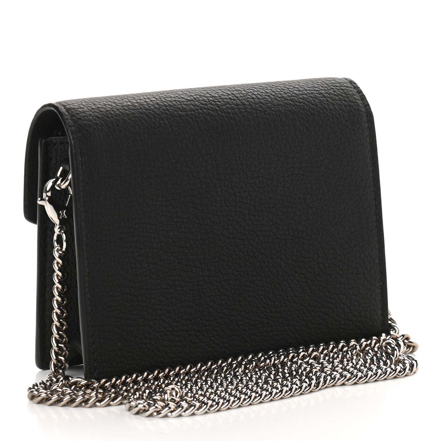 Louis Vuitton Soft Calfskin Mini My Lockme Chain Pochette Black 3 of 8