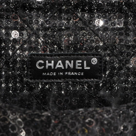 Chanel Hidden Sequin Maxi Flap Black 6 of 8