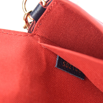 Louis Vuitton Empreinte Pochette Felicie Chain Wallet Marine Rouge 8 of 12