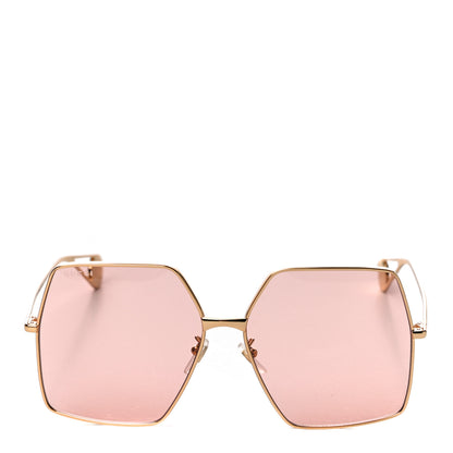 Gucci Square Frame GG0536S Sunglasses Gold 2 of 7