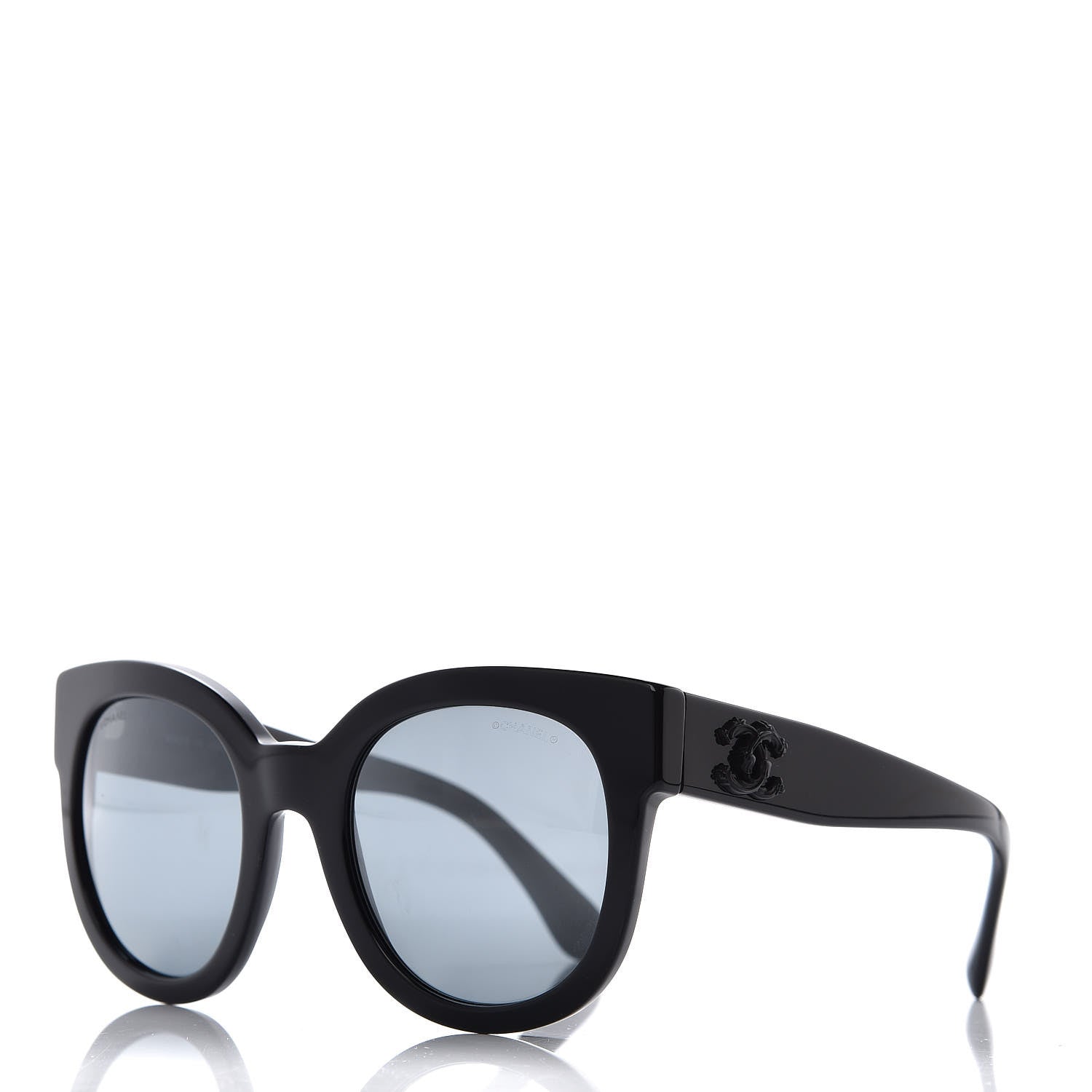 Chanel Acetate Butterfly Signature CC Sunglasses 5358 Black 1 of 7