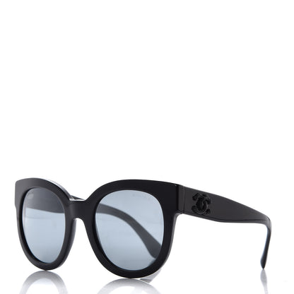 Chanel Acetate Butterfly Signature CC Sunglasses 5358 Black 1 of 7
