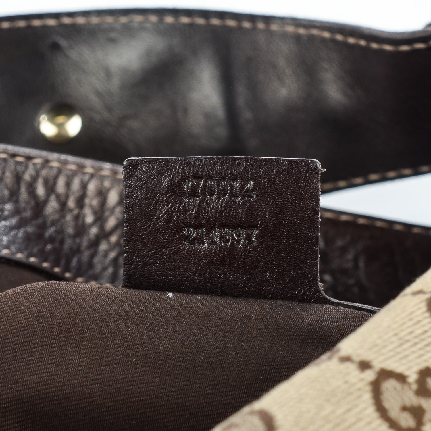 Gucci Monogram Large Wave Hobo Dark Brown 7 of 7