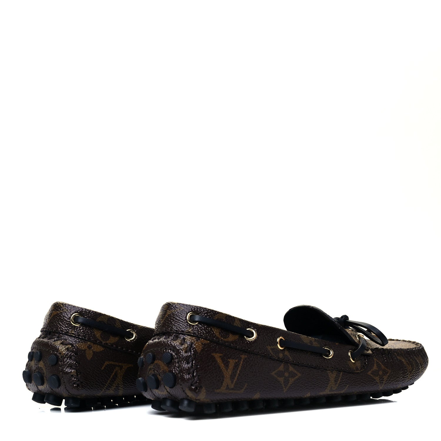 Louis Vuitton Patent Reverse Monogram Gloria Loafers 35 4 of 9