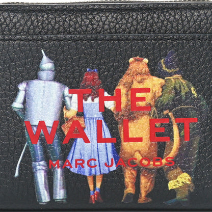 Marc Jacobs X The Wizard Of Oz Friends of Dorothy Grained Calfskin Mini Compact Wallet Black Multicolor 8 of 8