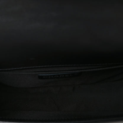 Chanel Calfskin Quilted Medium Boy Flap So Black 4 of 9