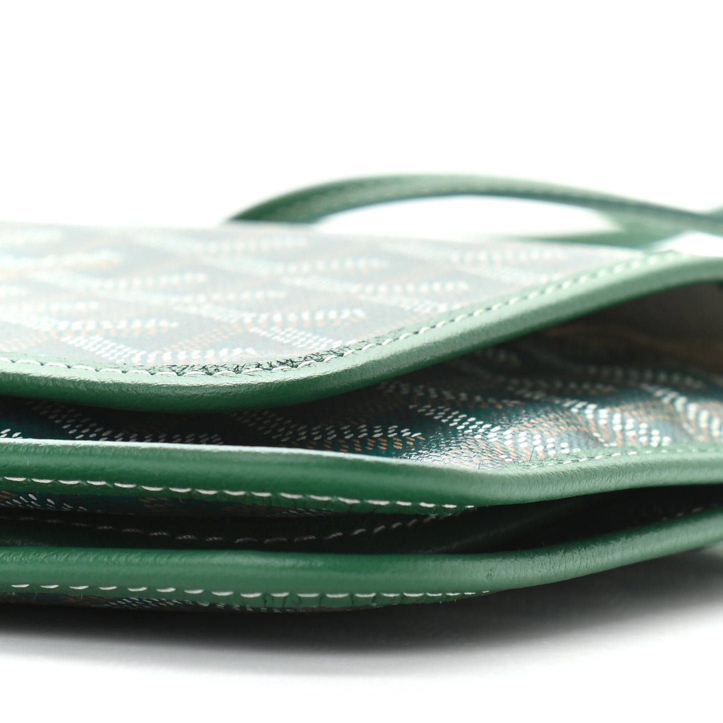 Goyardine Plumet Wallet Clutch Green
