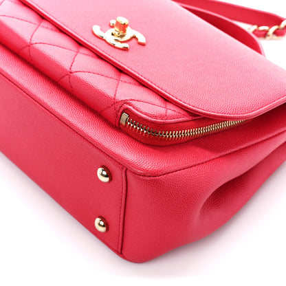 Chanel Caviar Quilted Medium Business Affinity Flap Red 11 of 11