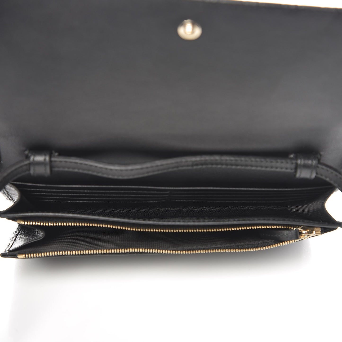 Microguccissima Chain Wallet Black