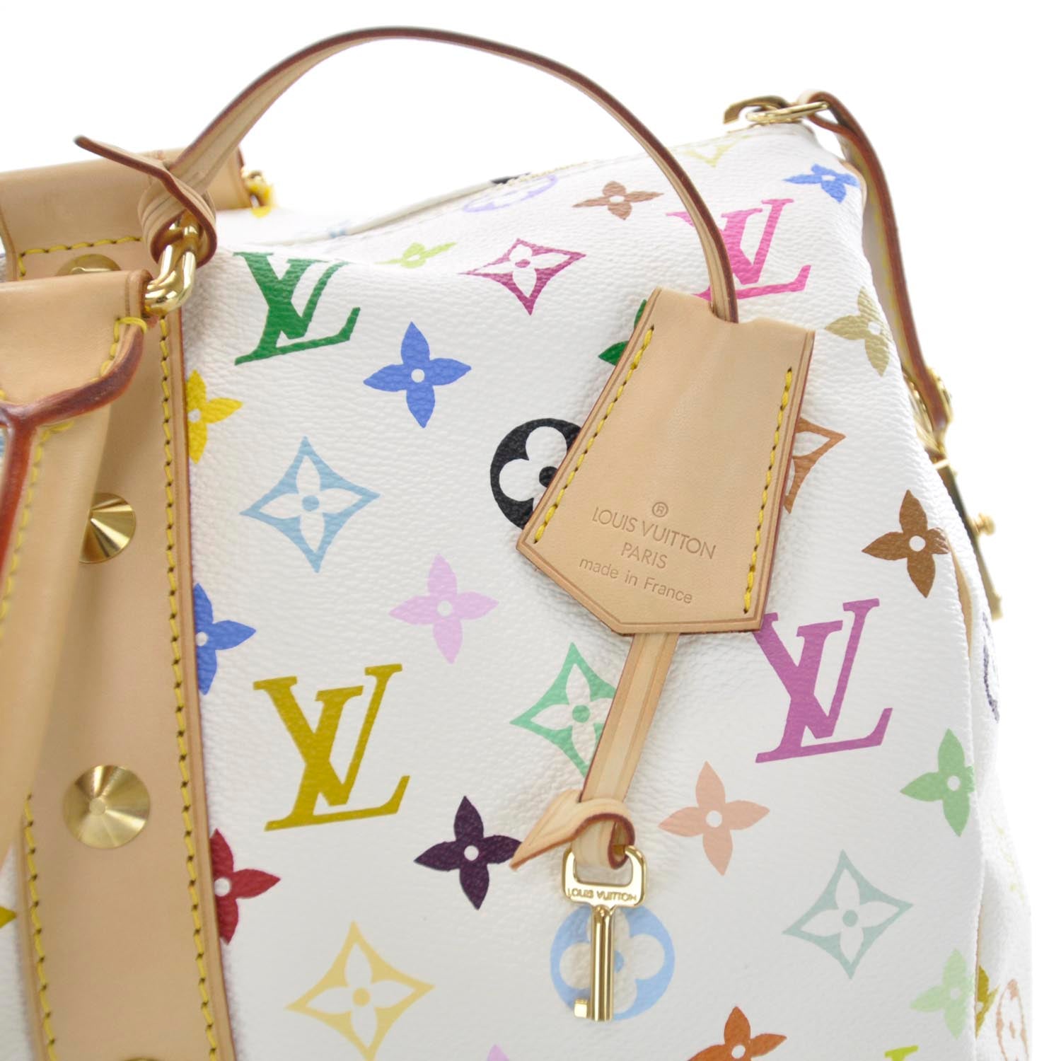Louis Vuitton Monogram Multicolor Keepall 45 White 10 of 13
