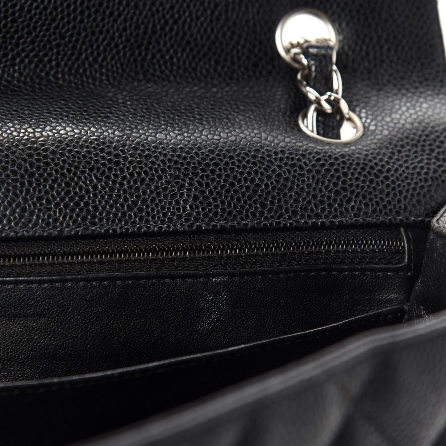Caviar Quilted Maxi Single Flap Black