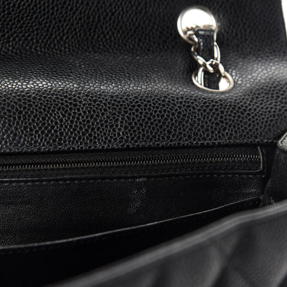 Chanel Caviar Quilted Maxi Single Flap Black 10 of 13