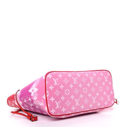 Louis Vuitton Monogram Escale Neverfull MM Rouge 4 of 10