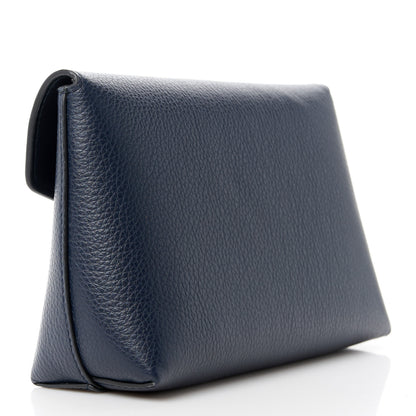Mulberry Small Classic Grain Darley Cosmetic Pouch Navy 3 of 11