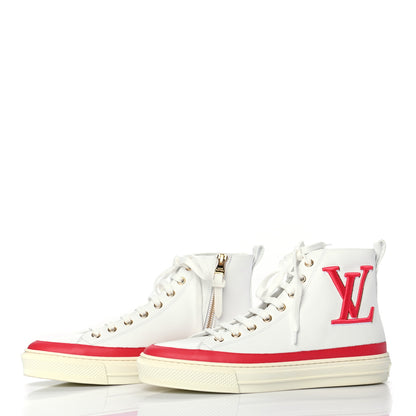 Louis Vuitton Calfskin LV Stellar Sneaker Boots 37 White Framboise 3 of 7