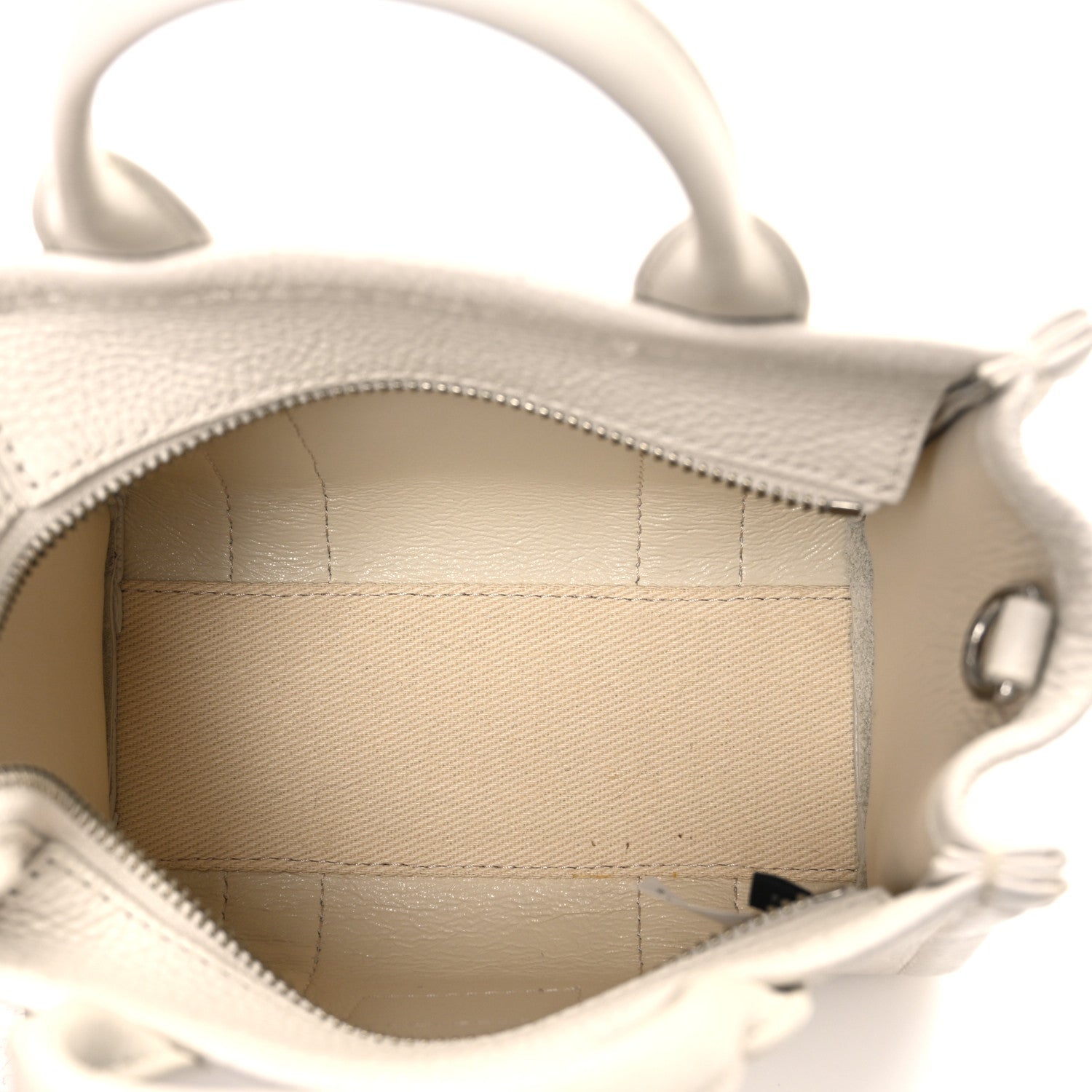 Marc Jacobs Grained Calfskin Mini The Tote Bag Cotton 4 of 11