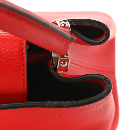 Louis Vuitton Taurillon Capucines MM Coquelicot 9 of 10