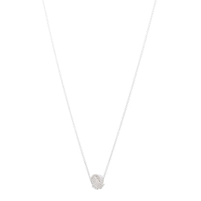 Tiffany Sterling Silver Twist Knot Pendant Necklace 1 of 4
