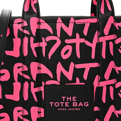 Marc Jacobs X STEPHEN SPROUSE Grained Calfskin Medium The Tote Bag Pink 8 of 10