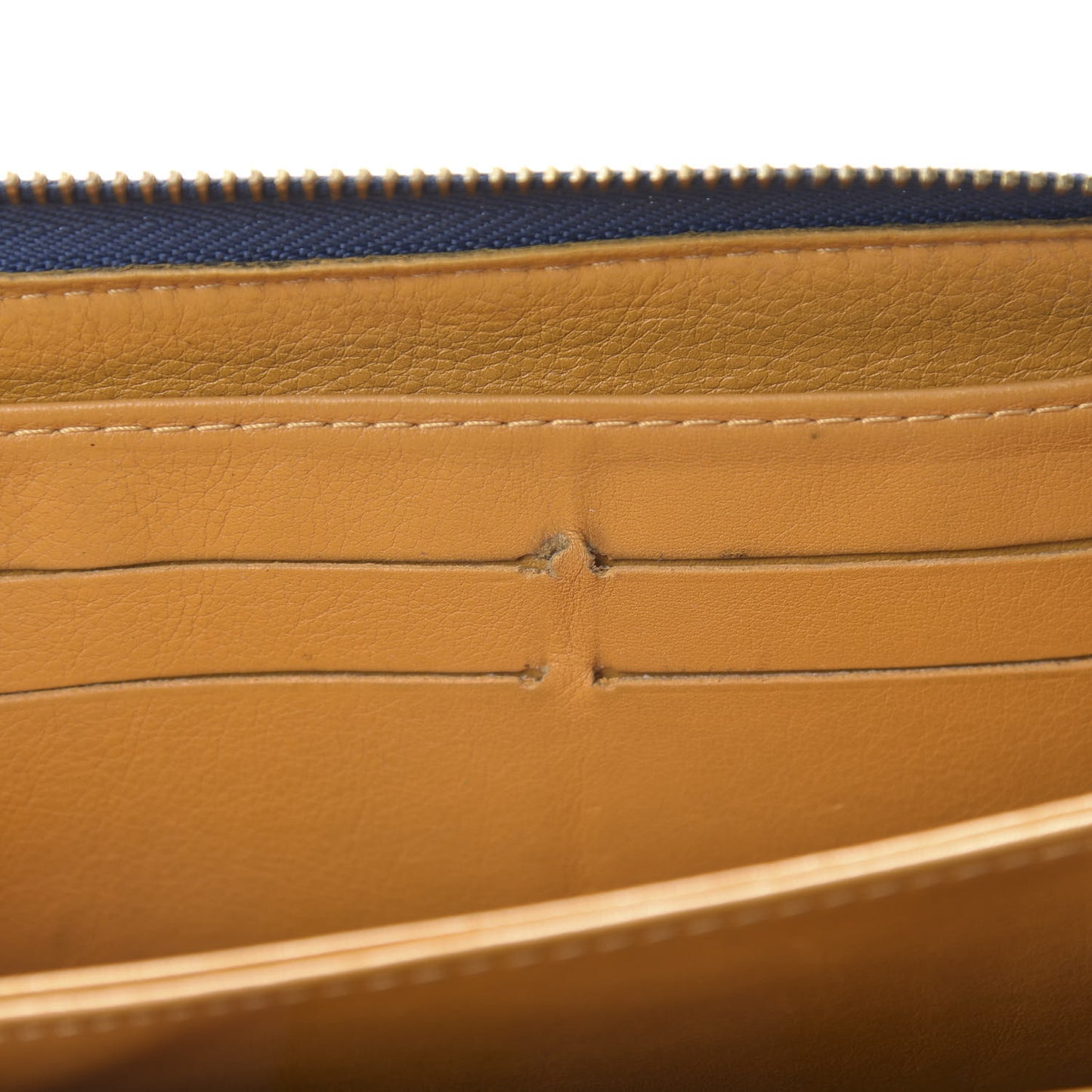 Monogram Denim Zippy Wallet Blue