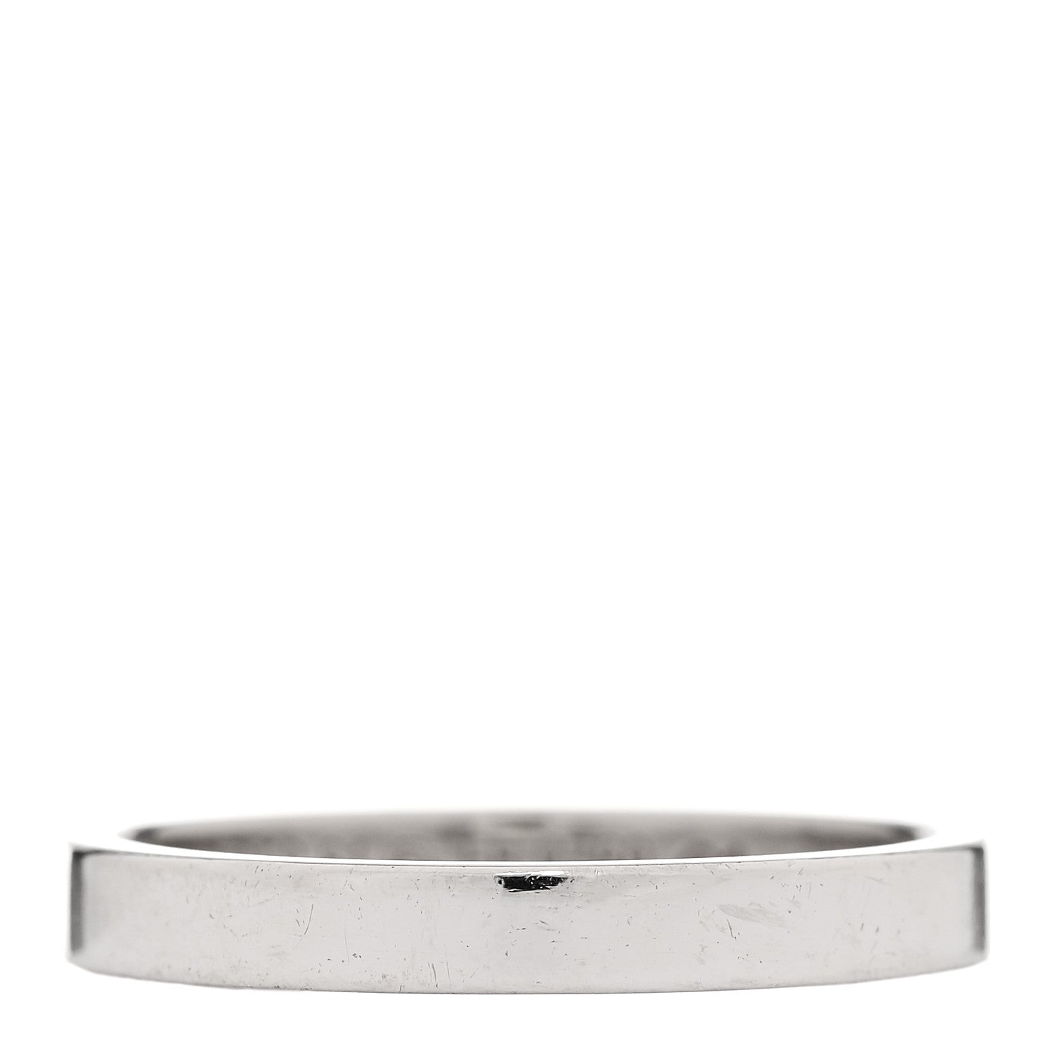 Cartier Platinum 3mm C De Cartier Wedding Band Ring 61 9.5 3 of 4