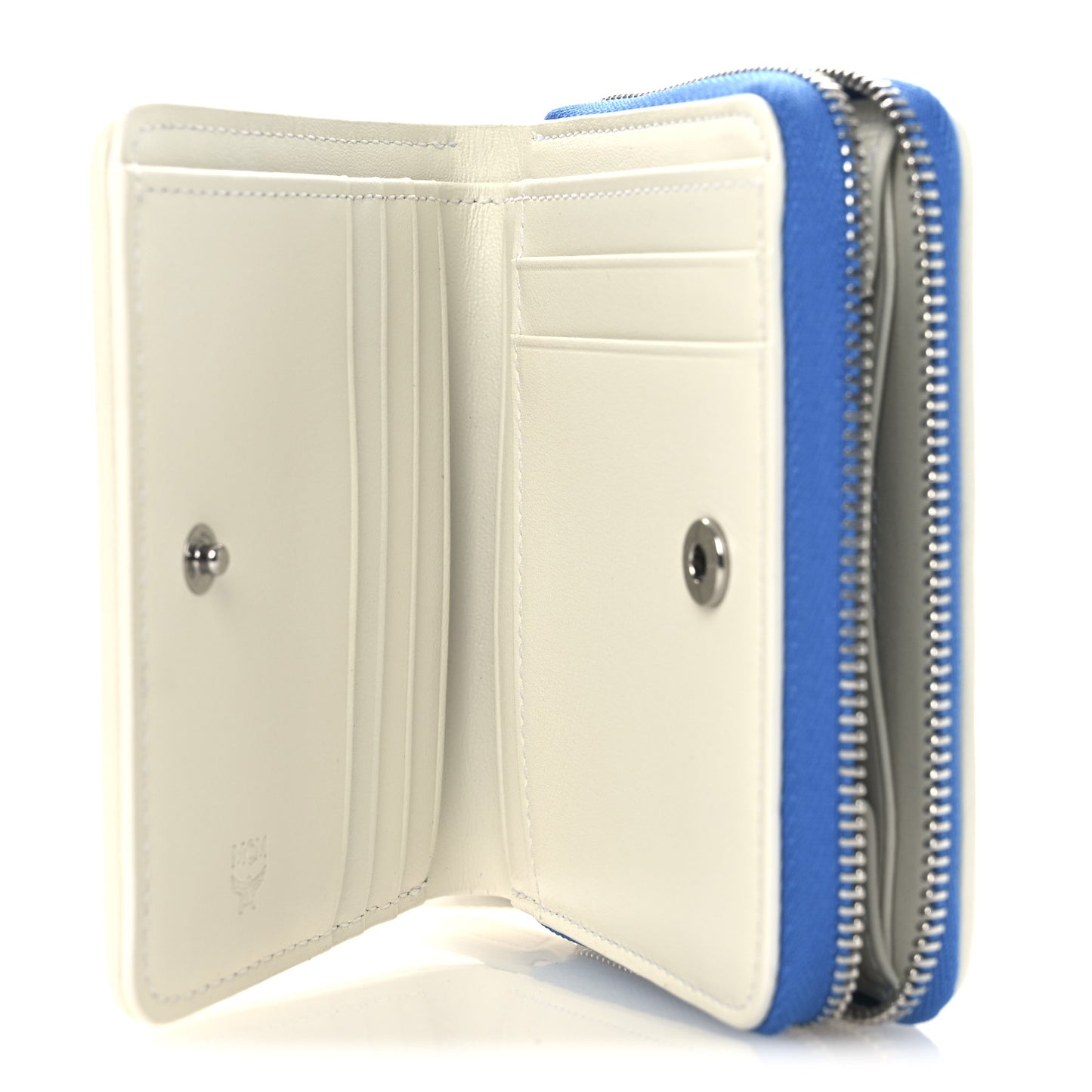 Skyoptic Visetos Mini Zip Around Wallet White