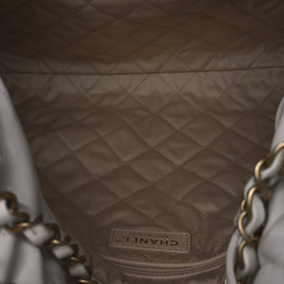 Chanel Shiny Calfskin Quilted Chanel 22 White 6 of 12
