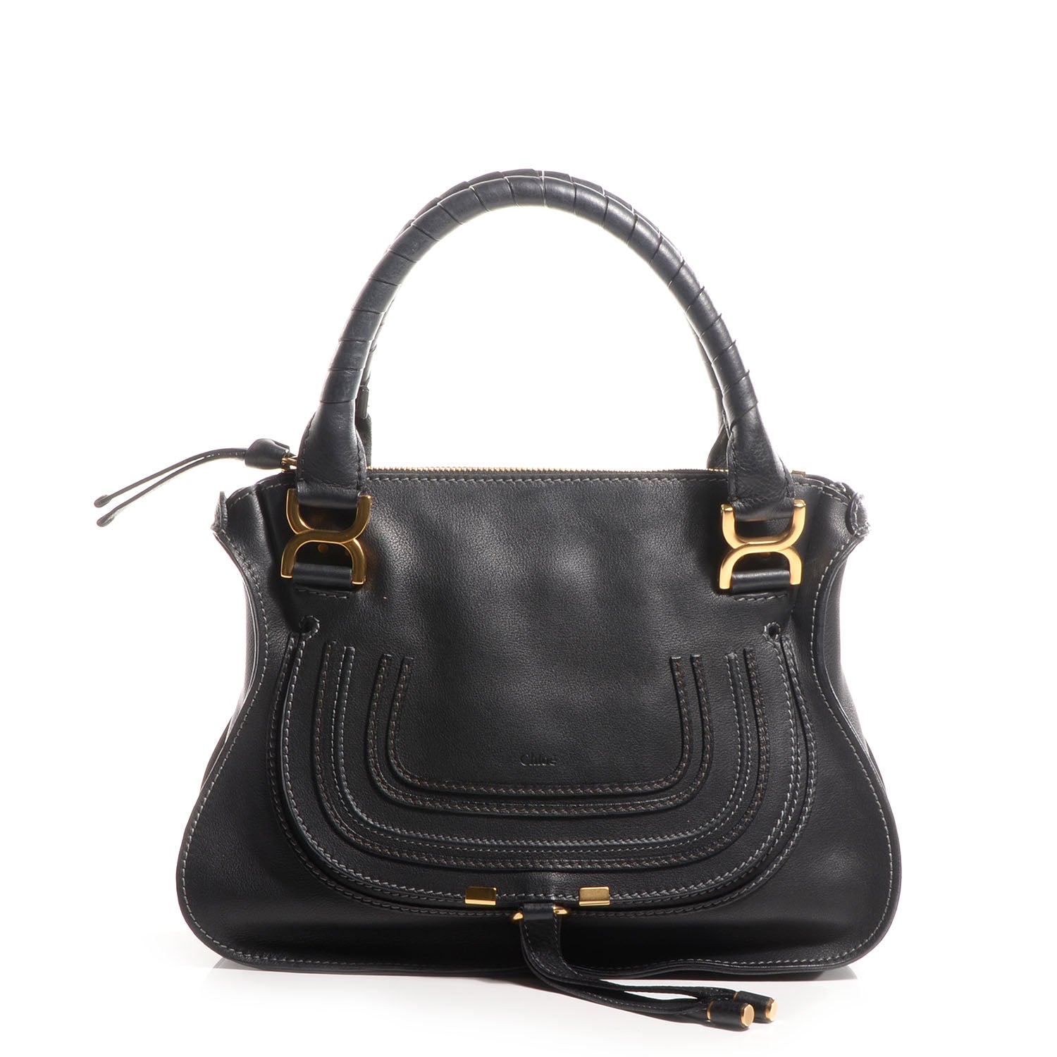 Chloe Calfskin Medium Marcie Satchel Black 1 of 8