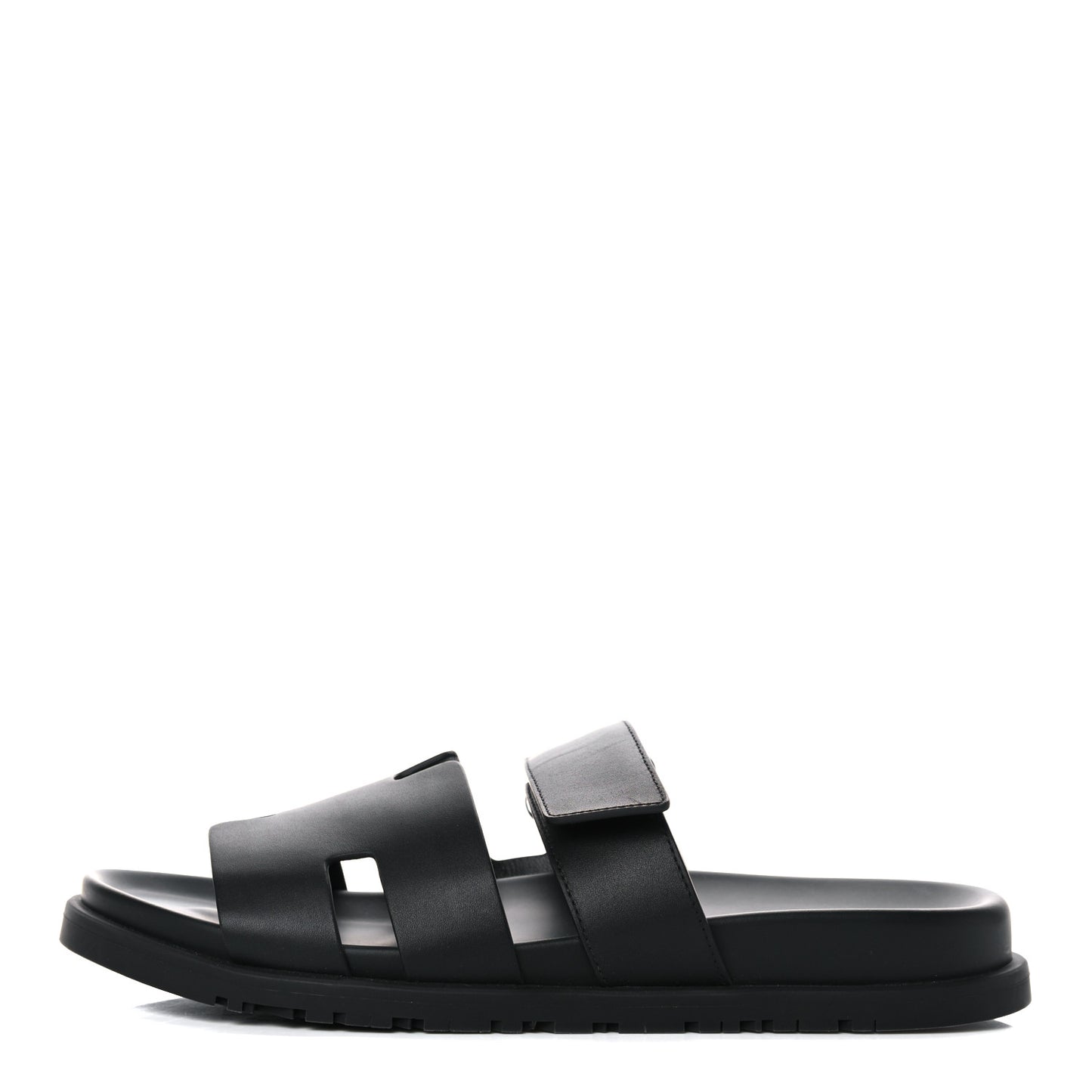 Calfskin Womens Chypre Sandals 41.5 Black