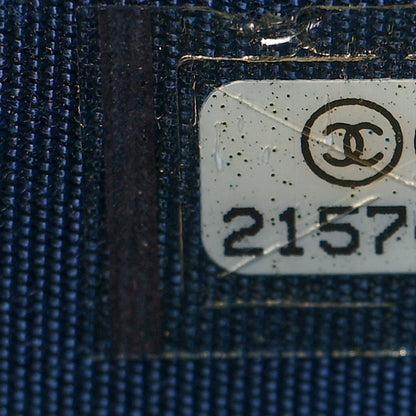 Chanel Lambskin Quilted Boy Zip Around Wallet Marine 8 of 9