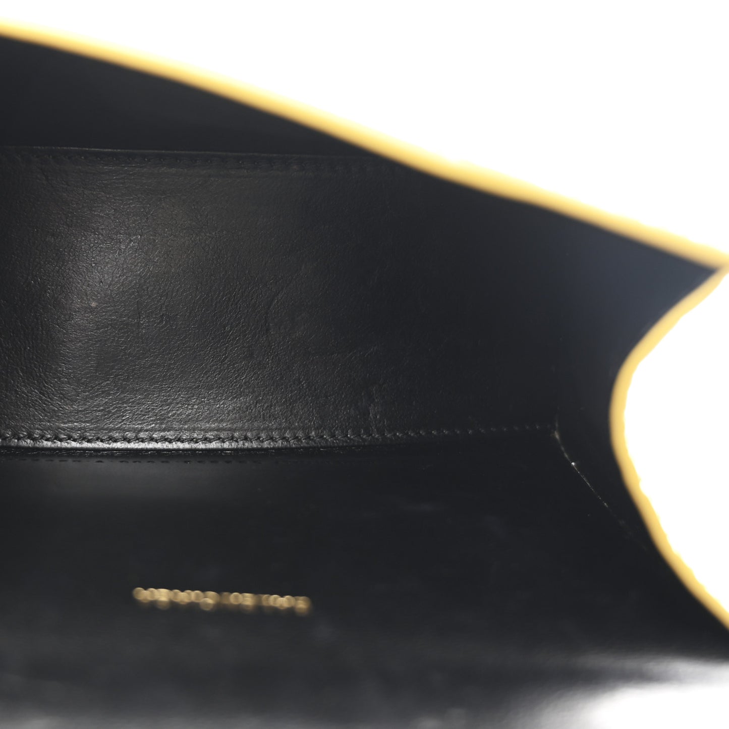 Metallic Calfskin Crocodile Embossed Hourglass Top Handle Bag XS Gold