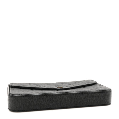 Louis Vuitton Empreinte Pochette Felicie Chain Wallet Black 4 of 10