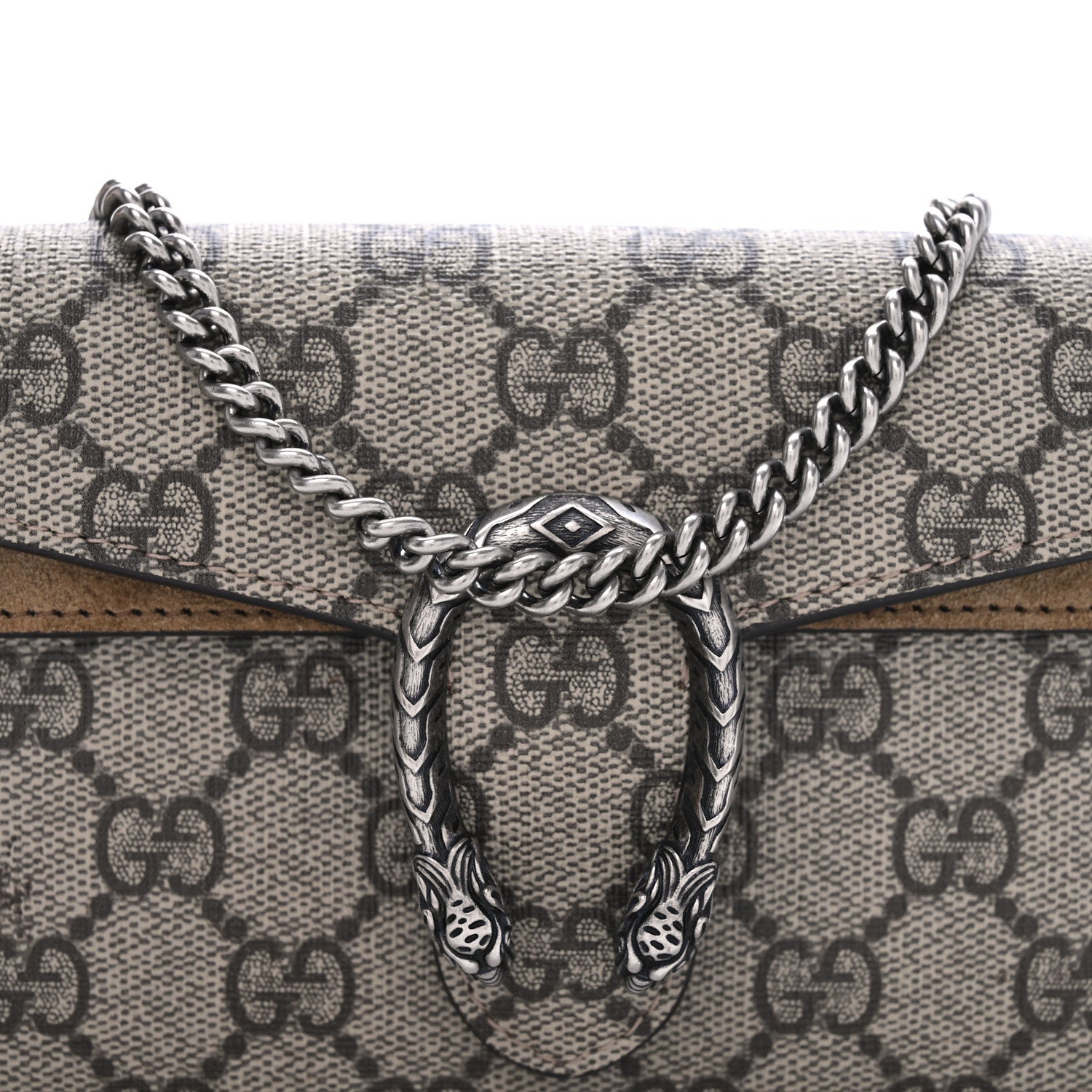 Gucci GG Supreme Monogram Super Mini Dionysus Shoulder Bag Taupe 7 of 10