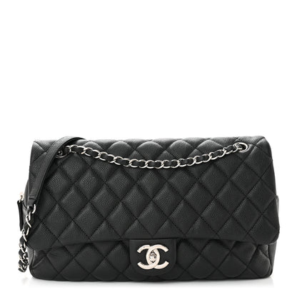 Chanel Caviar Quilted Jumbo Easy Flap Black 1 of 10
