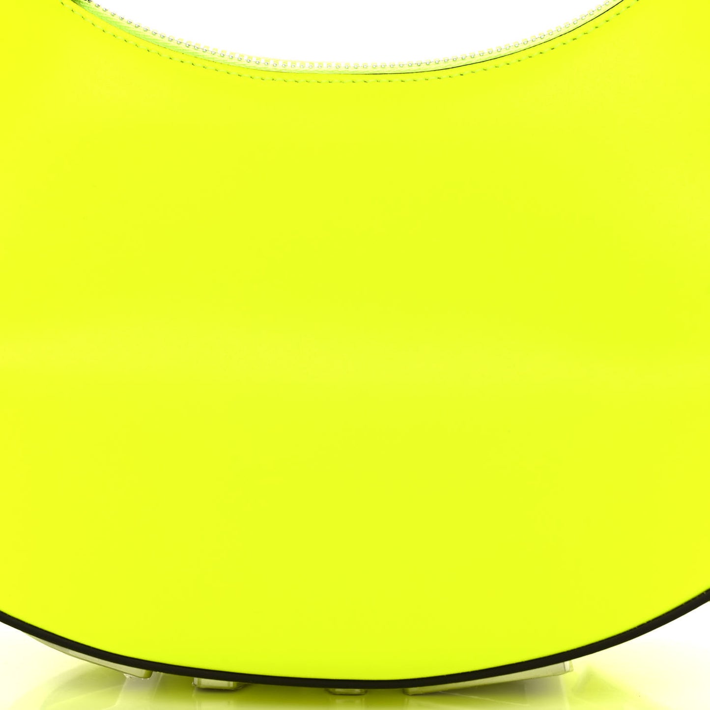 Vitello Grace Matte Small Fendigraphy Hobo Bag Neon Yellow