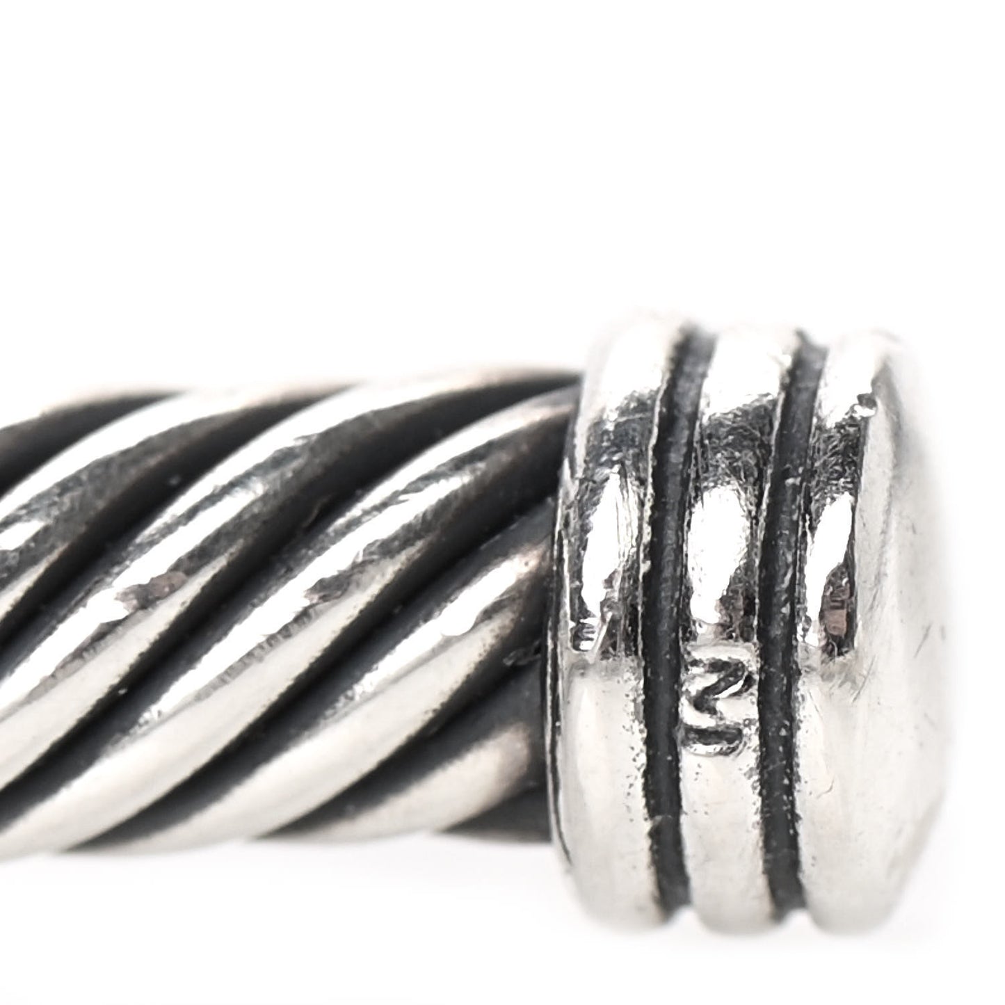 Sterling Silver Diamond 4mm X Cable Bracelet