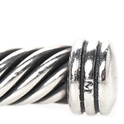 David Yurman Sterling Silver Diamond 4mm X Cable Bracelet 5 of 6