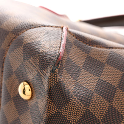 Louis Vuitton Damier Ebene Caissa Hobo Cherry 13 of 14