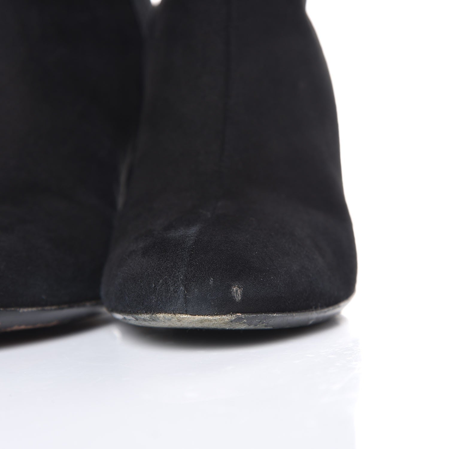 Gucci Suede Studded Melville Heel Ankle Booties 36 Black 10 of 14