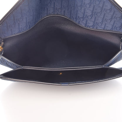 Christian Dior Monogram Chain Flap Navy 5 of 12