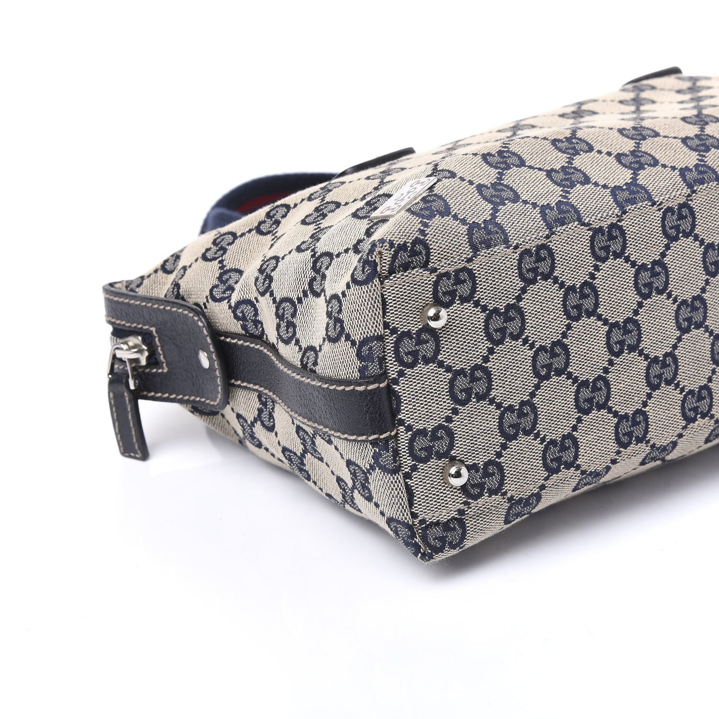 GG Monogram Web Pop Tote Navy