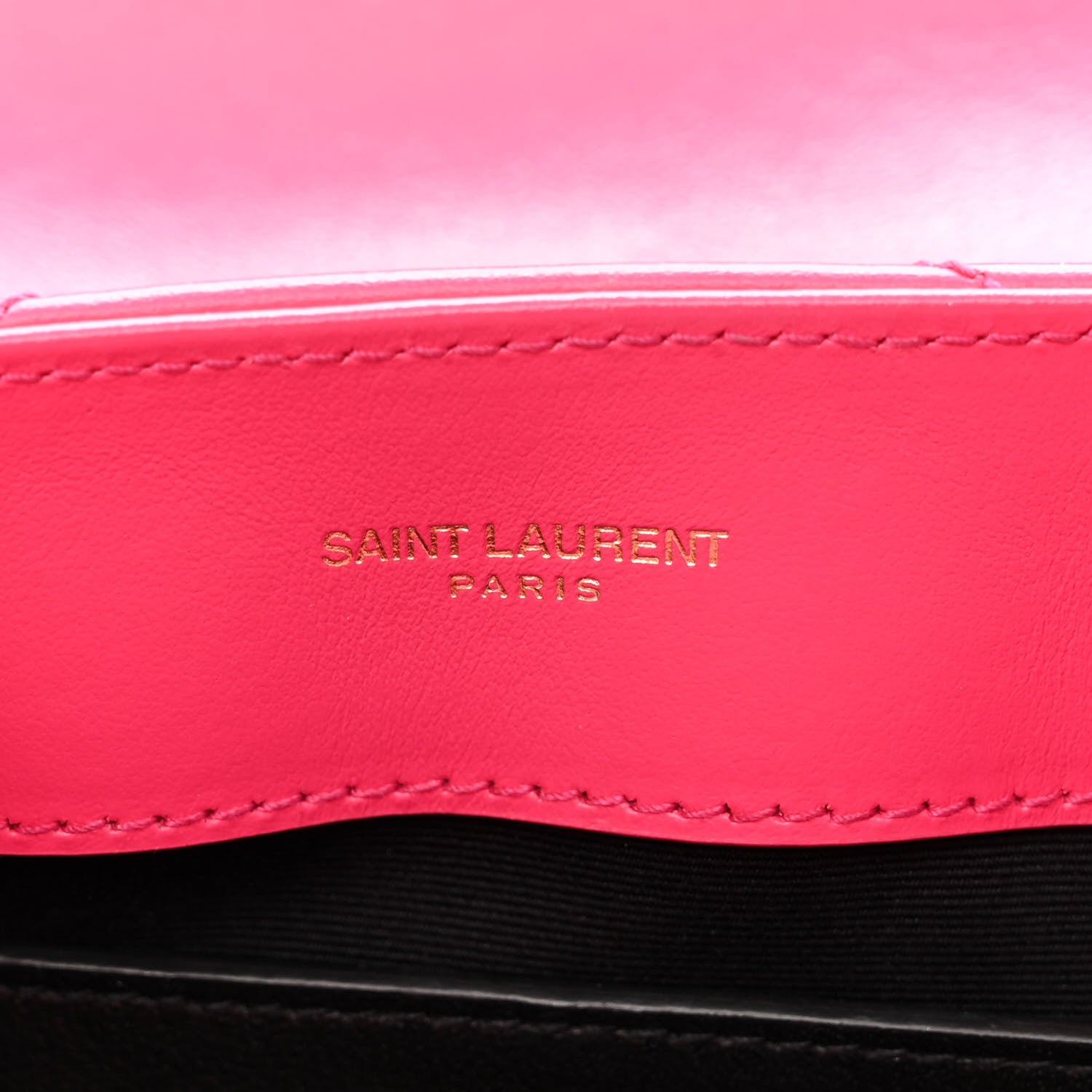 Saint Laurent Calfskin Y Quilted Monogram Small Loulou Chain Satchel Fresh Fuchsia 6 of 11