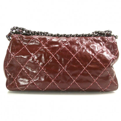 Chanel Leather Double Stitch Flap Red 3 of 12
