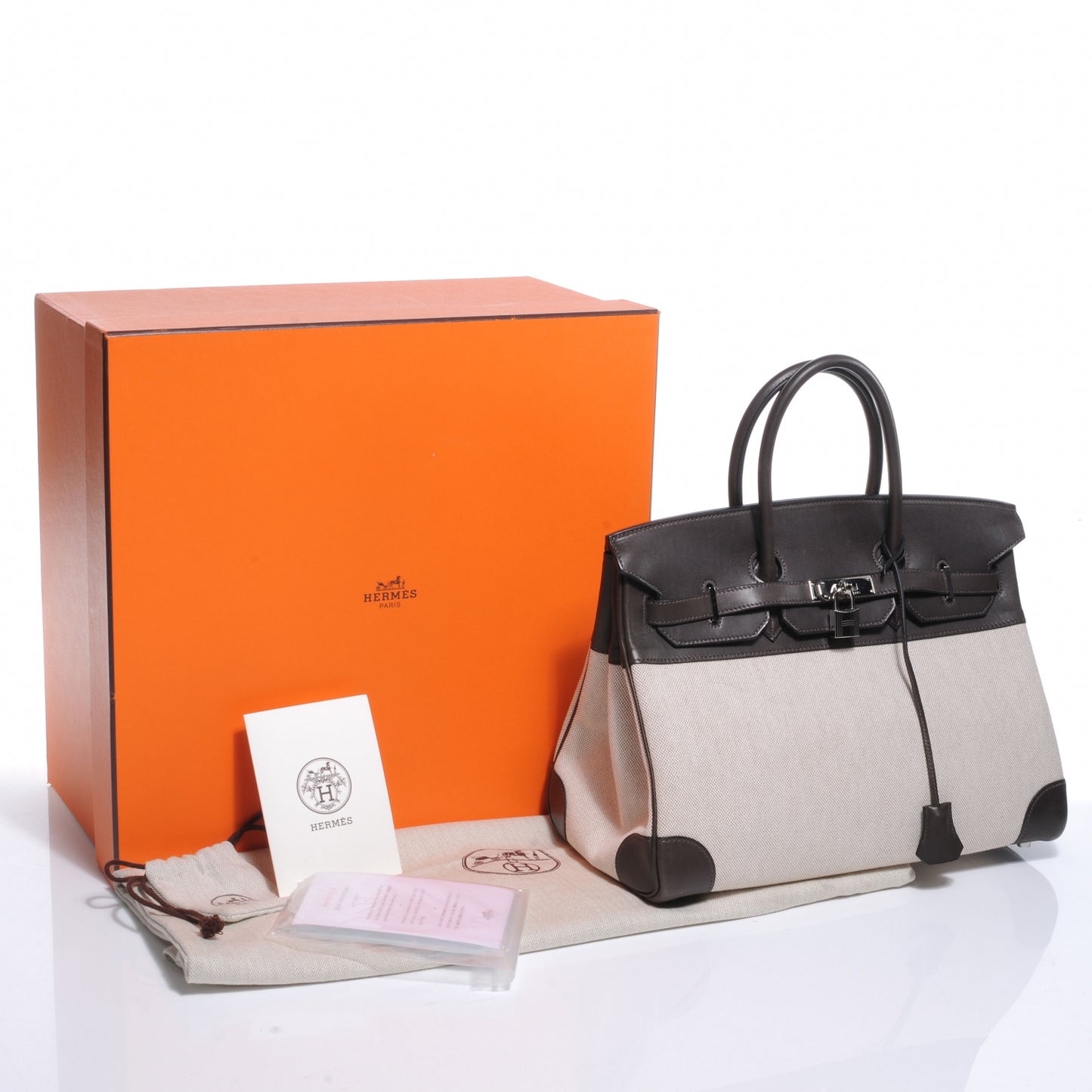 Toile Barenia Birkin 35 Ebene